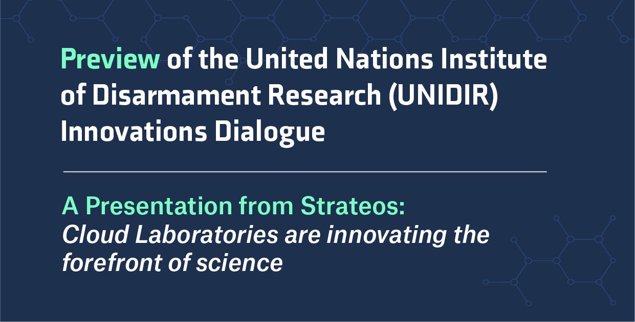 The United Nations Institute for Disarmament Research (UNIDIR) Innovations Dialogue